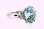 Anello Acquamarina e Brillanti cod. 3686 TR